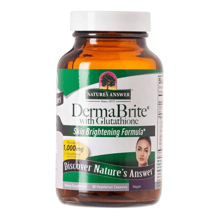 گلوتامین Nature's Answer DermaBrite - تصویر 1